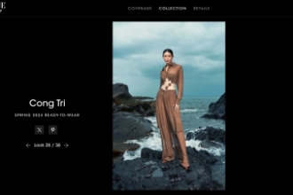 Quán quân The Face Tú Anh cuốn hút trên tạp chí Vogue Mỹ trong thiết kế mới nhất của Công Trí